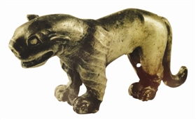 战国时期圆雕动物银饰