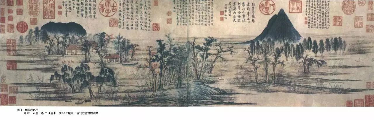 中国画介绍——元朝赵孟頫《鹊华秋色图》